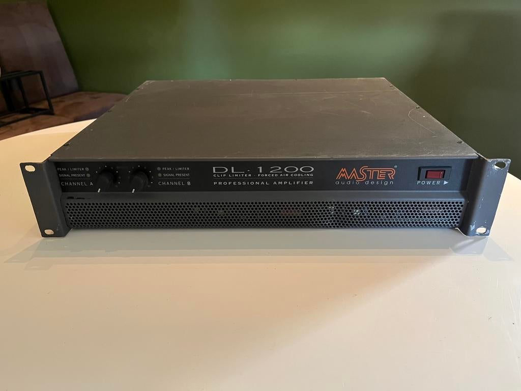 Master Audio DL-1200 - Versterker 1200W, Ophalen, Gebruikt, 1000 watt of meer, Monitor(versterker)