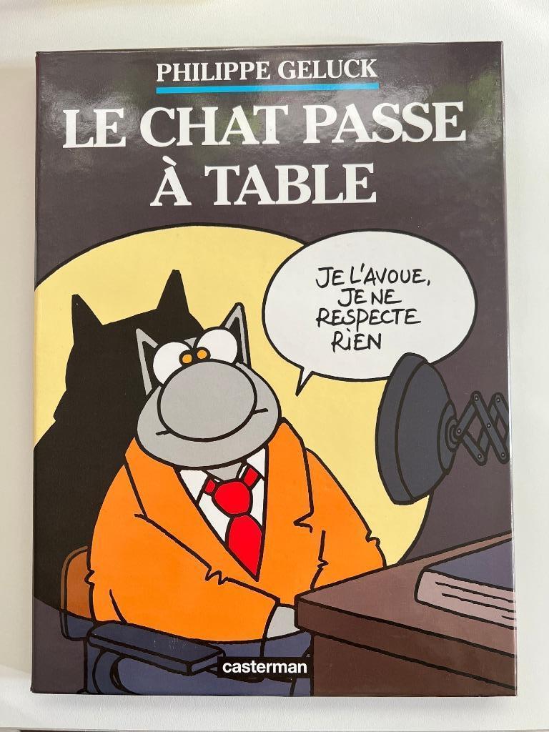 Coffret BD Le chat passe à table de Philippe Geluck, Une BD, Enlèvement ou Envoi, Utilisé