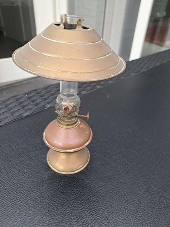 Kleine olielamp koper, Ophalen of Verzenden