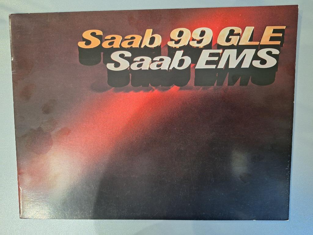 SAAB 99 GLE EMS 1977 BROCHURE 16 PAGES  TEXTE NEERLANDAIS TR, Enlèvement ou Envoi, Utilisé, Autres marques