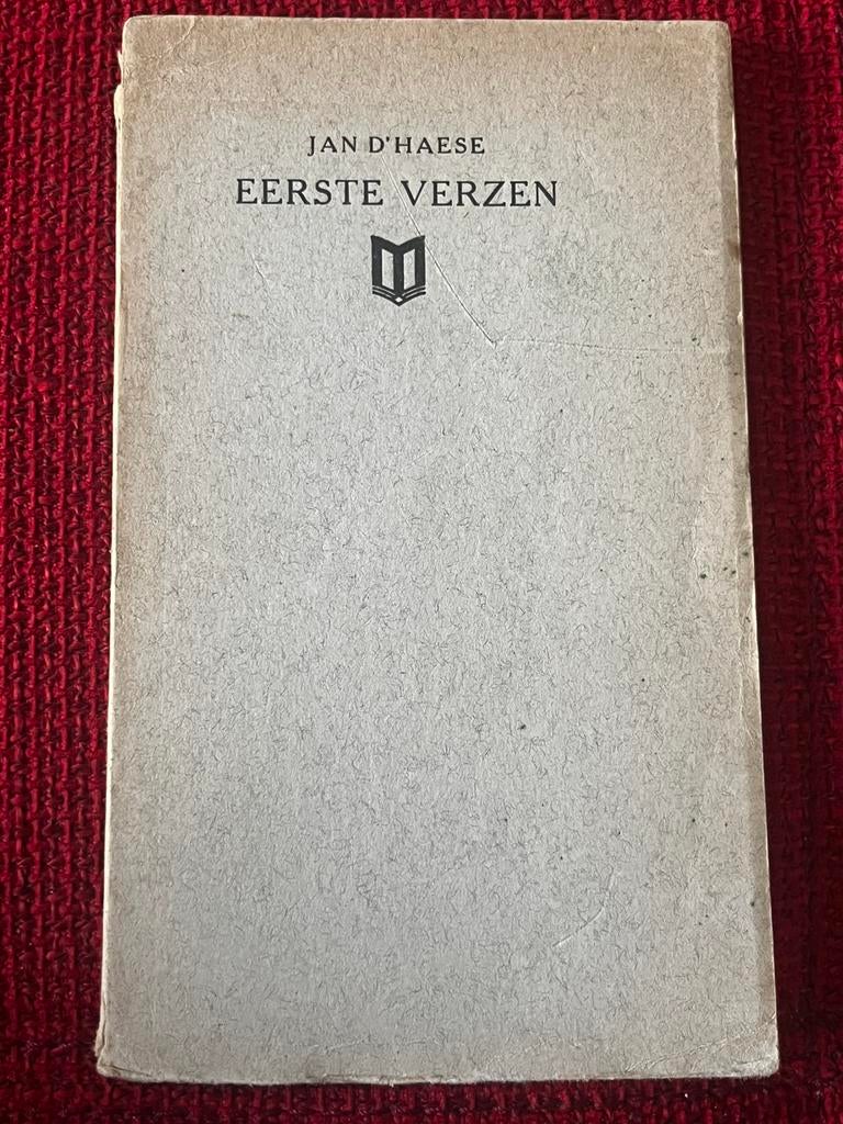 Boek kunst Aalst - Jan D’Haese Eerste Verzen ZELDZAAM 1940, Boeken, Ophalen of Verzenden, Zo goed als nieuw