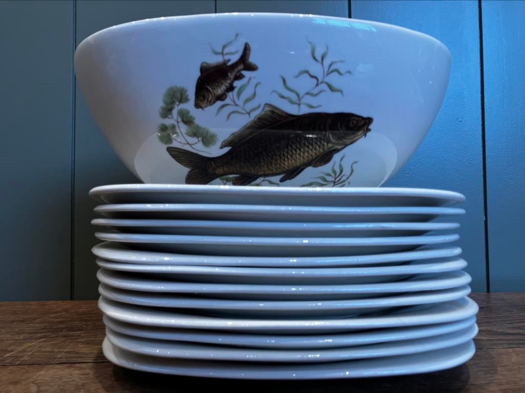 Boch La Louvière visservies 13 stuks, Ophalen