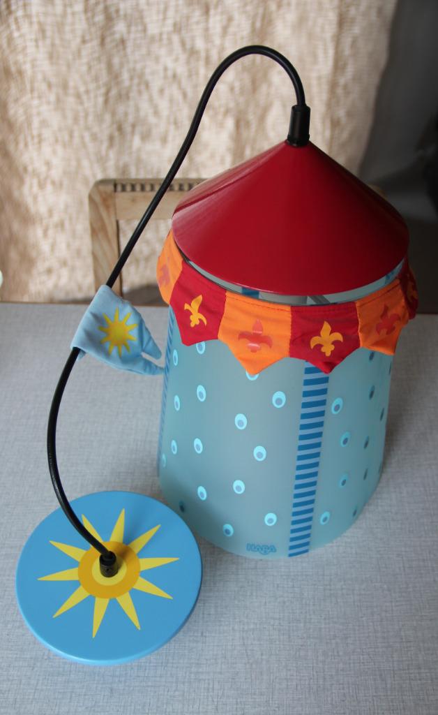 Lampe suspension | lustre | plafonnier tente chevalier HABA, Chevalier, Tissus, Moins de 50 cm, Enlèvement ou Envoi