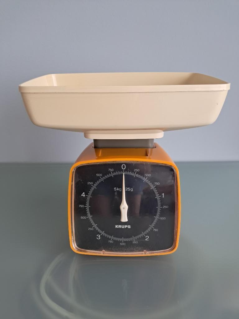 Krups vintage oranje weegschaal, Ophalen of Verzenden