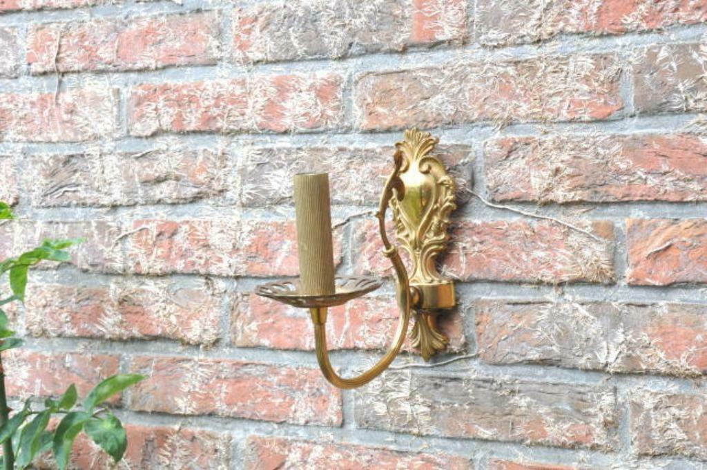 § applique murale en laiton, Maison & Meubles, Enlèvement ou Envoi, Utilisé