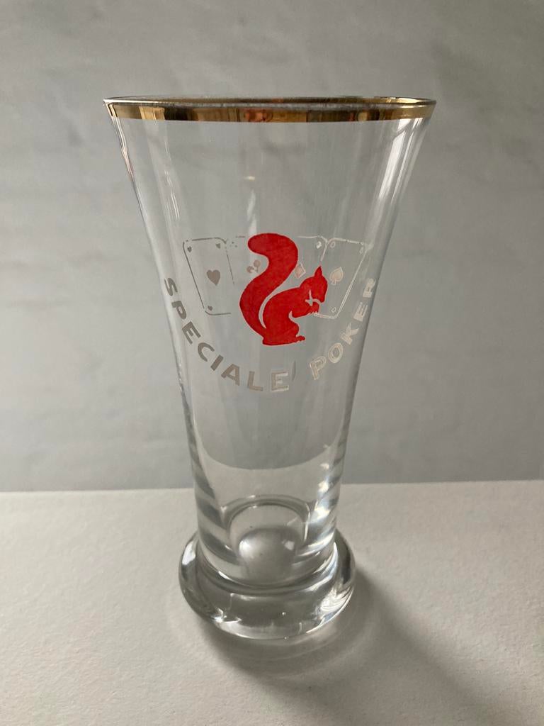 verre à bière Special Poker brewery Cousin-De Rauw Frameries, Enlèvement ou Envoi, Utilisé