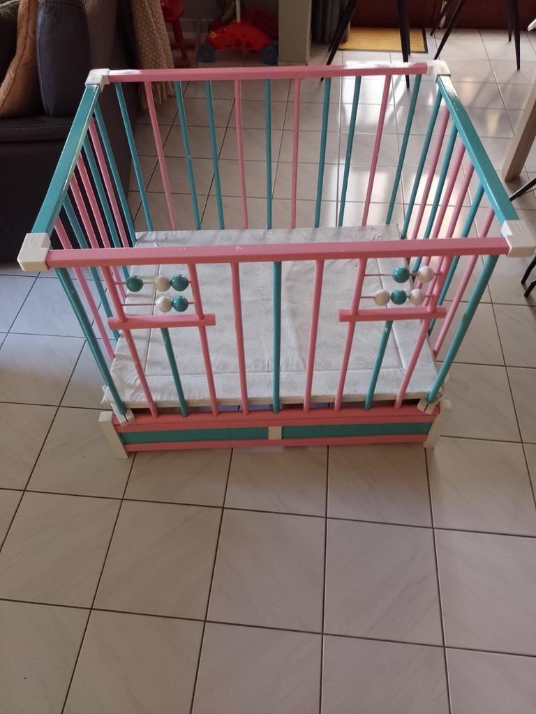Vintage houten geverfd baby/kinder park., Ophalen