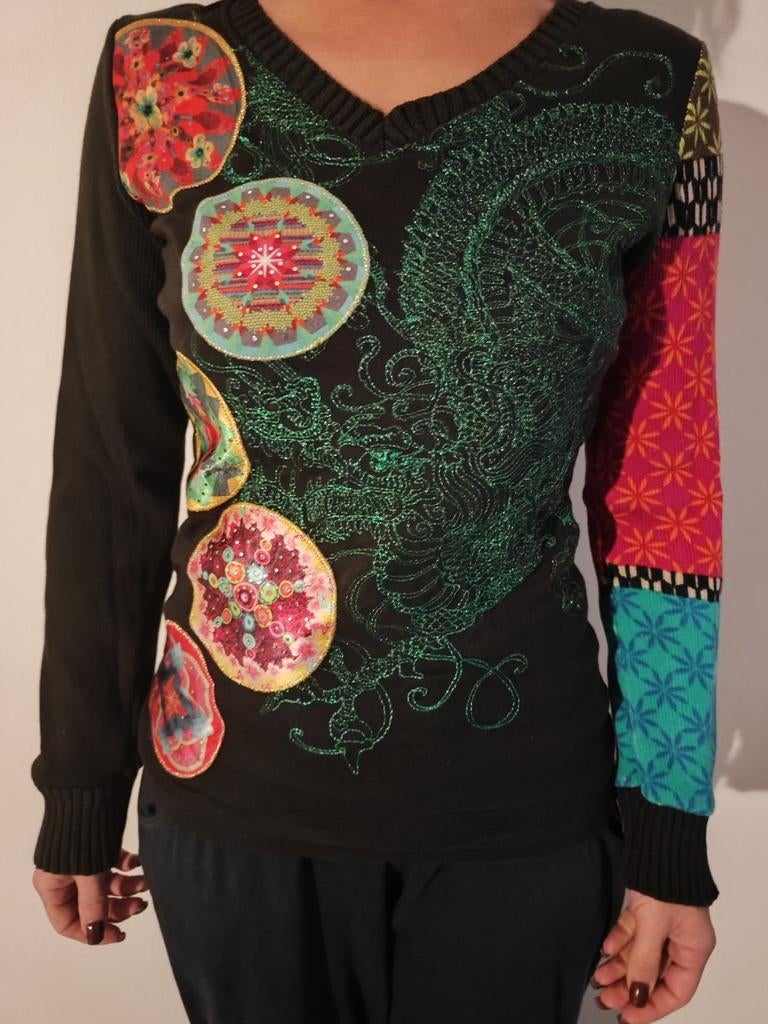 Pull Desigual, Autres couleurs, Comme neuf, Enlèvement, Taille 34 (XS) ou plus petite