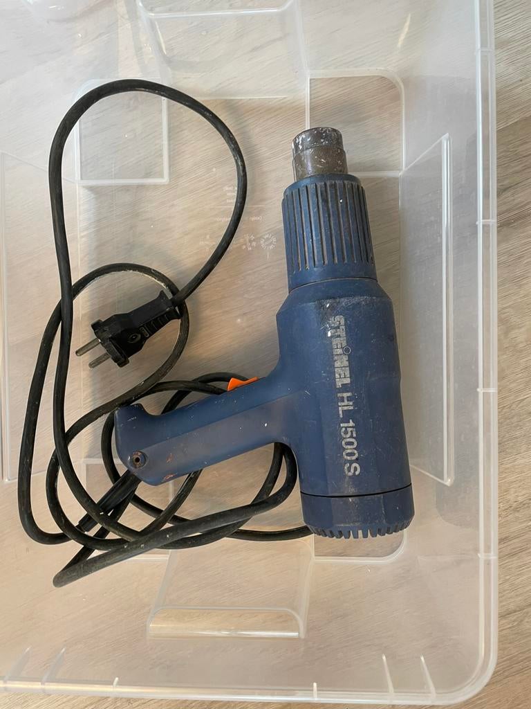 Hetelucht pistool verfbrander Steinel, Ophalen, Gebruikt