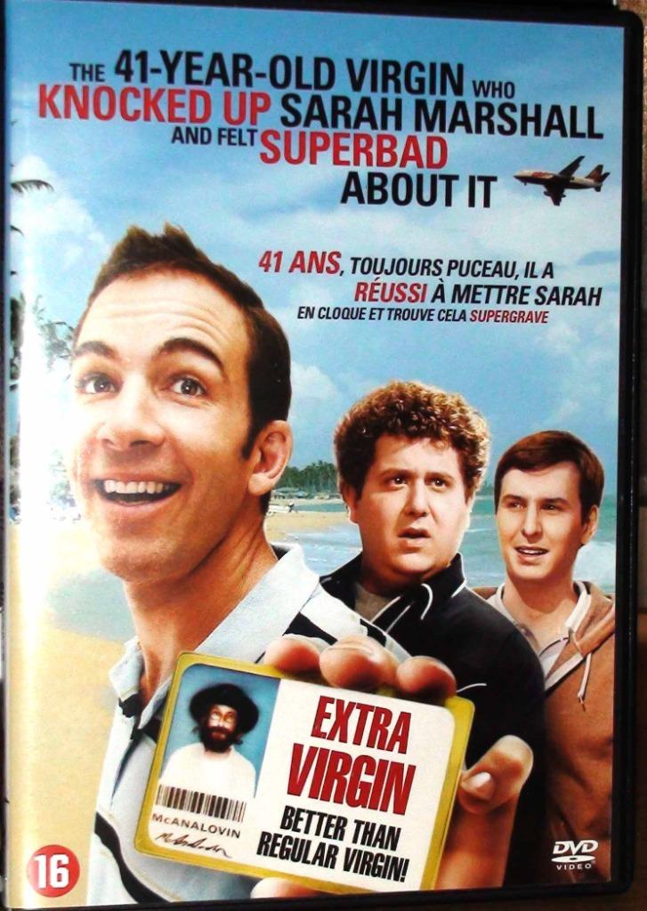DVD Vierge de 41 ans qui a mis en cloque Sarah Marshall et F, Enlèvement ou Envoi
