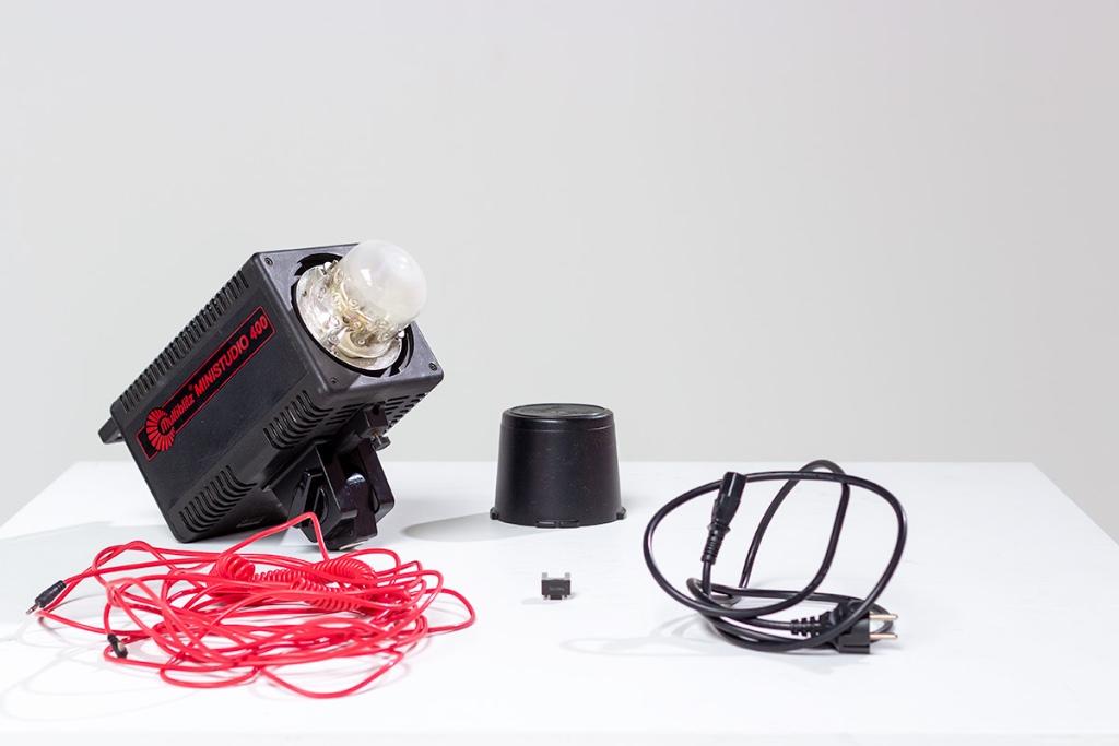 Multiblitz ministudio 400 flitsset fotografie, Ophalen, Gebruikt, Lamp of Flitsset