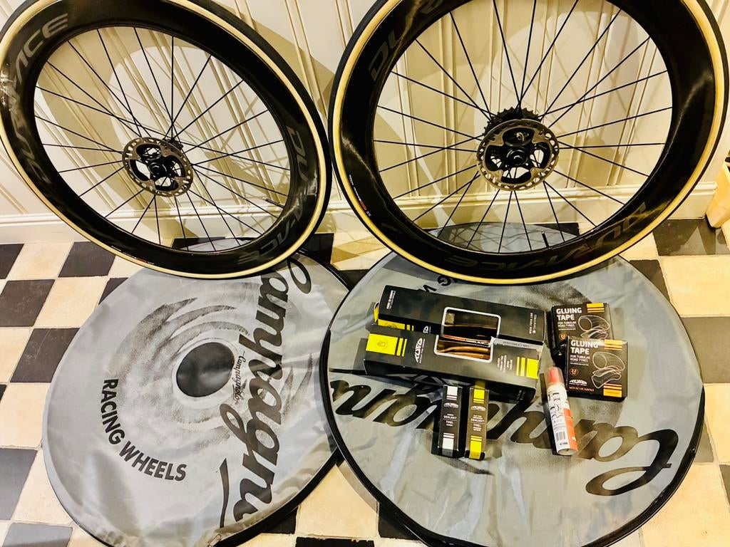 Dura Ace C60 carbon tube wielen, Fietsen en Brommers, Fietsonderdelen, Ophalen of Verzenden, Zo goed als nieuw