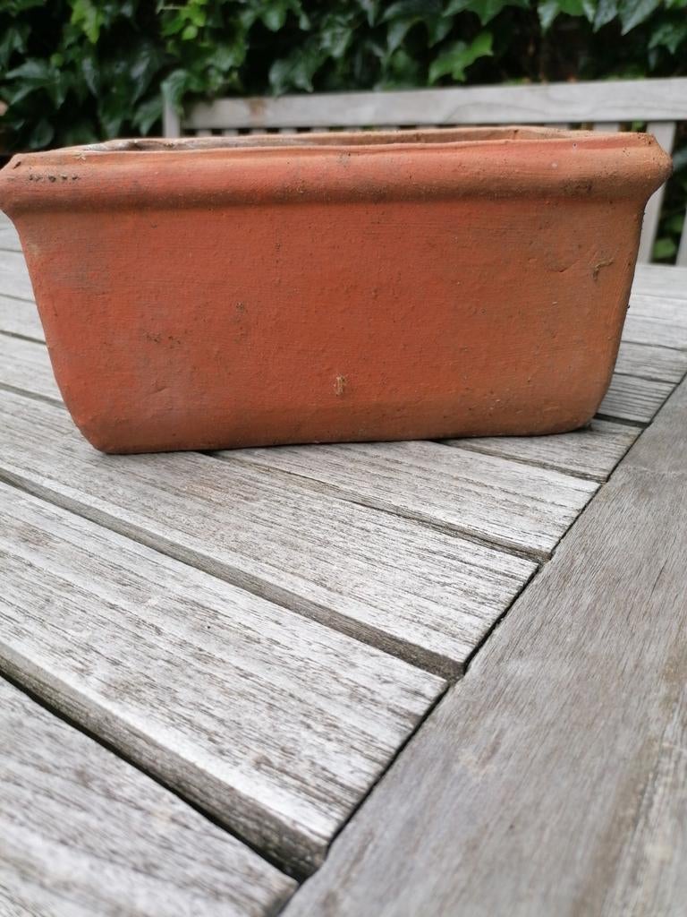 Pot de fleurs en terre cuite lourde votre bac à fleurs, Enlèvement ou Envoi, Terracotta