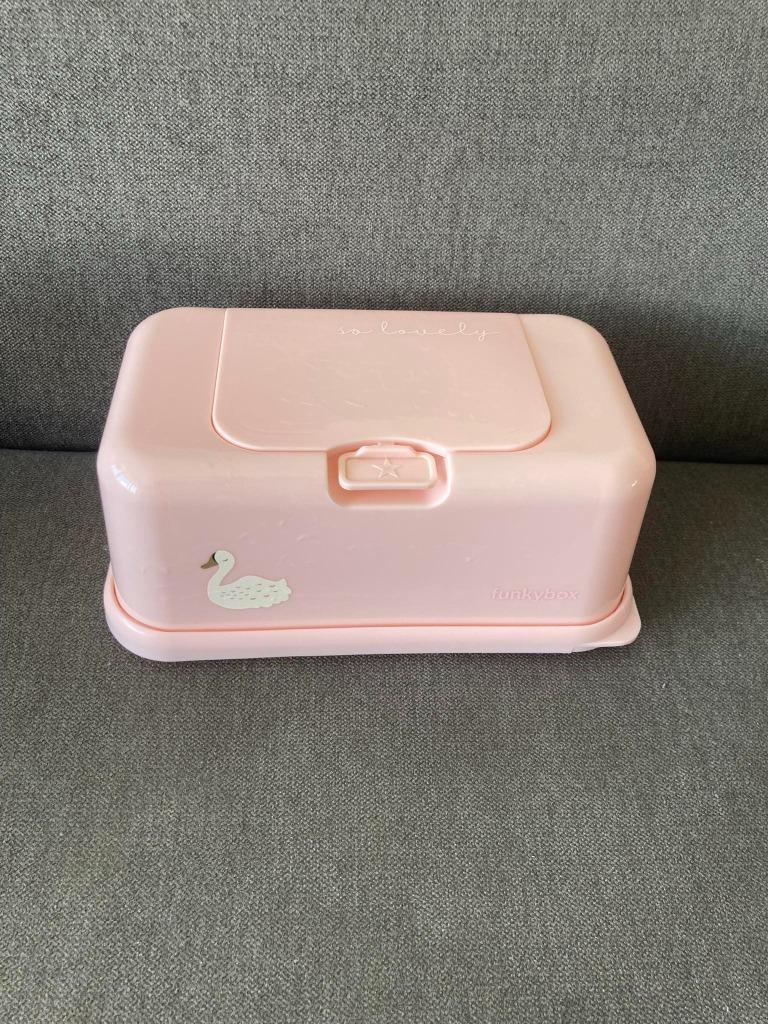 FunkyBox boîte à lingettes bébé cygne en très bon état, Enlèvement ou Envoi, Utilisé, Autres types