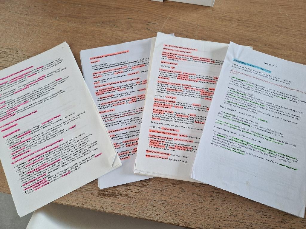 Samenvattingen toegepaste psychologie 1e j bachelor vives, Boeken, Studieboeken en Cursussen, Ophalen of Verzenden, Nieuw