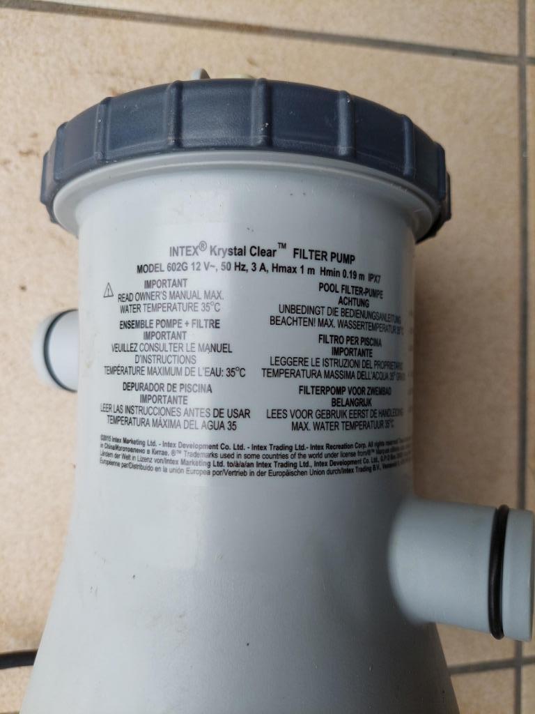 intex krystal clear filterpomp 602G   20euro, Enlèvement, Utilisé, Filtre