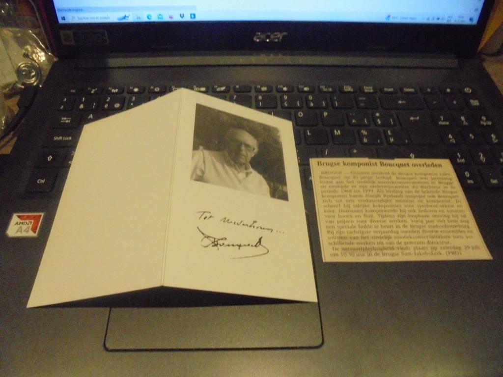 dp Jules Bouquet, Verzamelen, Ophalen of Verzenden, Bidprentje