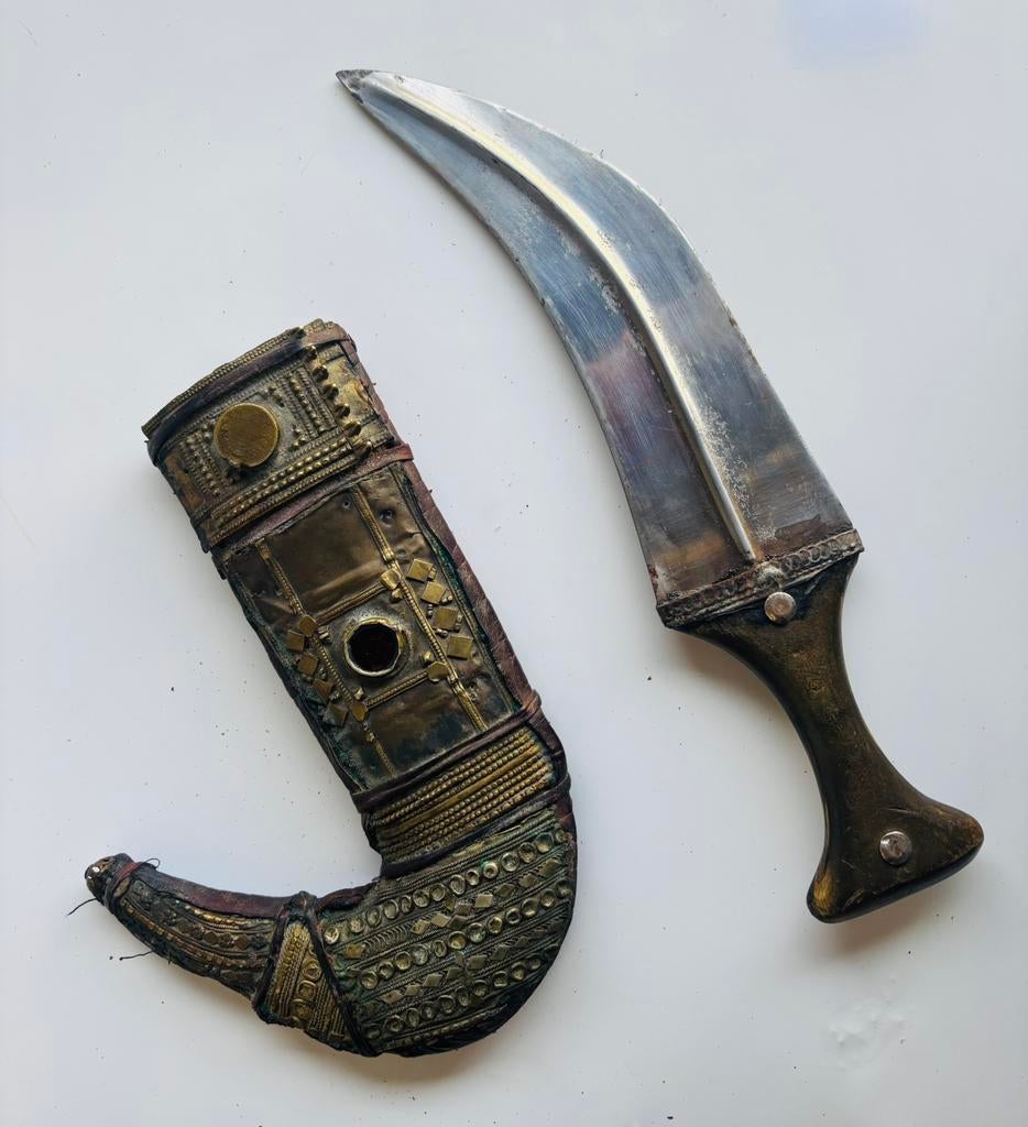 Antieke Arabische dolk, Antiek en Kunst, Ophalen of Verzenden