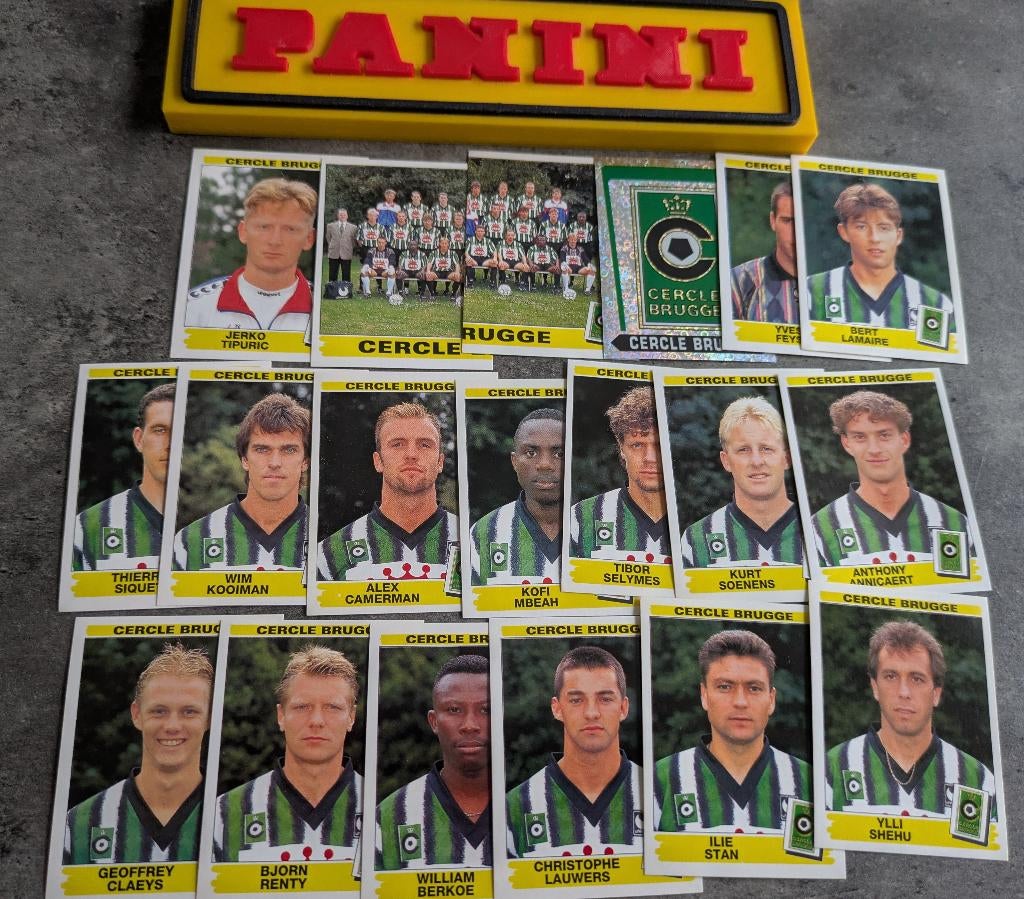 PANINI FOOTBALL 96 19 STICKERS 1996 CERCLE BRUGGE VOETBAL, Verzenden, Nieuw