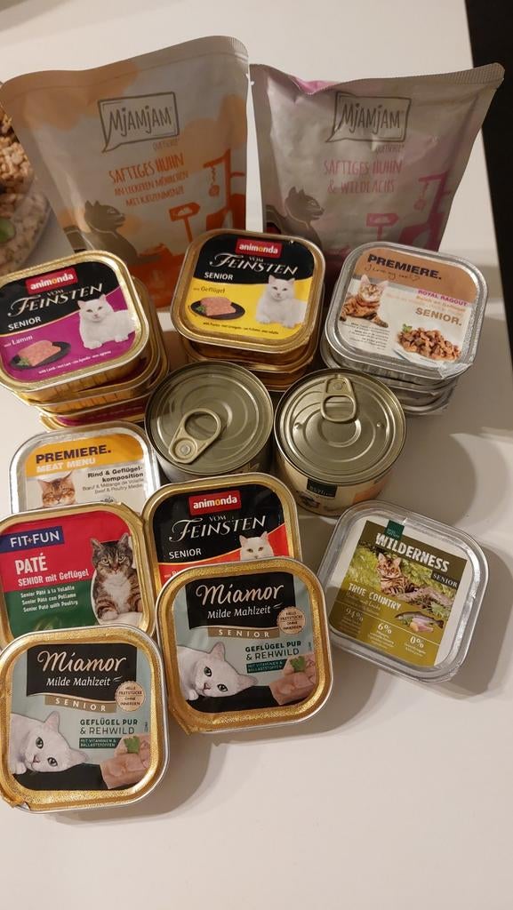 Senior kat natte voeding 20+ stuks mix, Dieren en Toebehoren, Ophalen