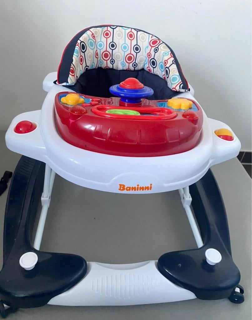 Loopstoel, Ophalen, Zo goed als nieuw, Schommelstoel, Verstelbaar