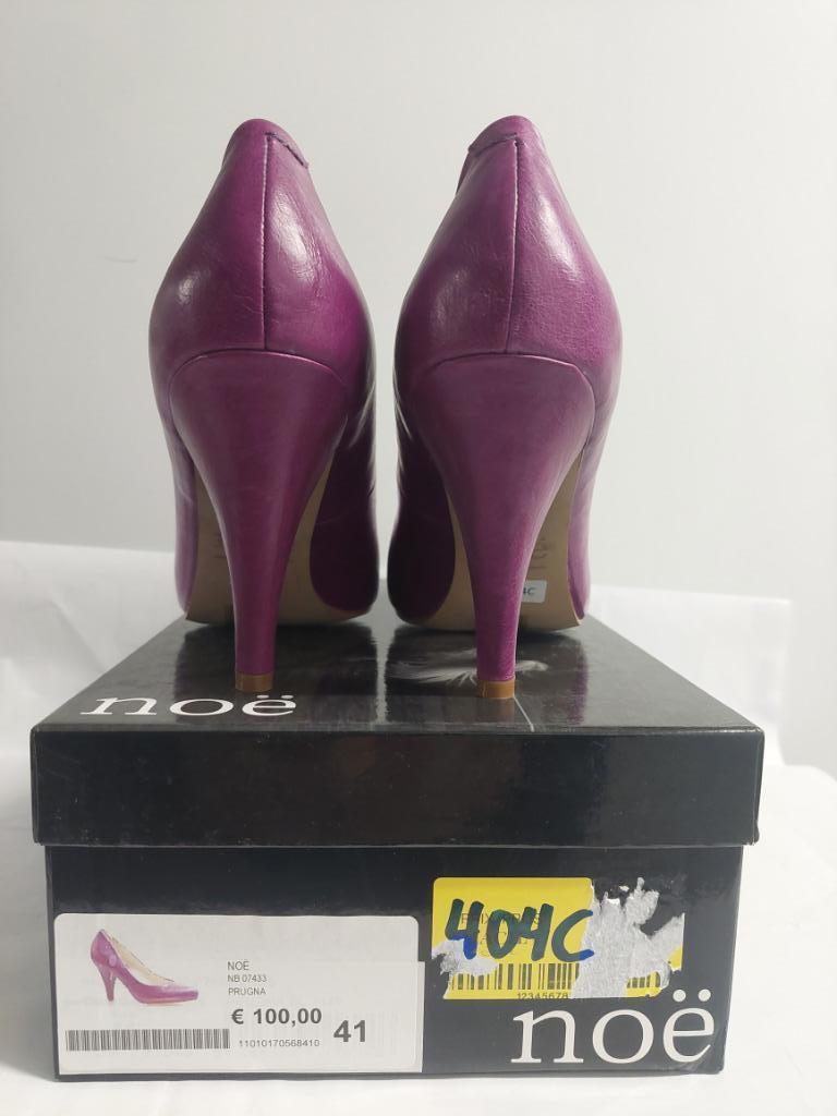 404C* NOËL prachtige paarse volledig lederen pumps (41), Pumps, Overige kleuren, Verzenden, Nieuw