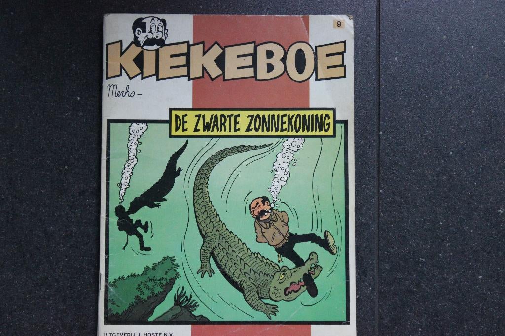KIEKEBOE 9 DE ZWARTE ZONNEKONING ONGEKLEURD, Ophalen of Verzenden