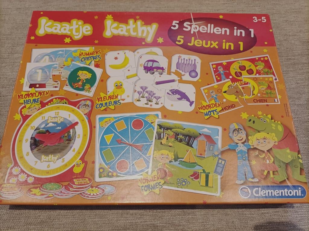Kaatje 5 spellen in 1, Kinderen en Baby's, Speelgoed | Kinderpuzzels, Ophalen