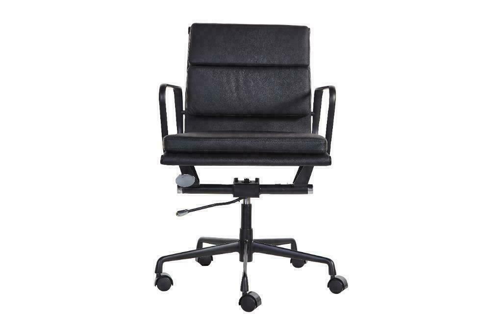Eames EA217 Bureaustoel Full Black | GRATIS VERZENDING, Ophalen of Verzenden, Nieuw, Zwart, Bureaustoel