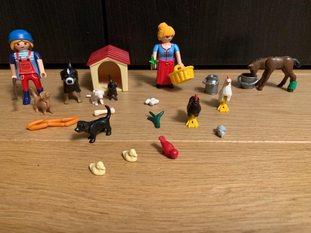 Playmobil Set Boerderij/ honden en eten, Kinderen en Baby's, Ophalen of Verzenden, Zo goed als nieuw, Los Playmobil