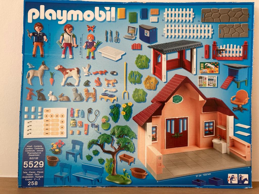 Playmobil Dierenkliniek met stallen, set 5529, Kinderen en Baby's, Ophalen, Zo goed als nieuw