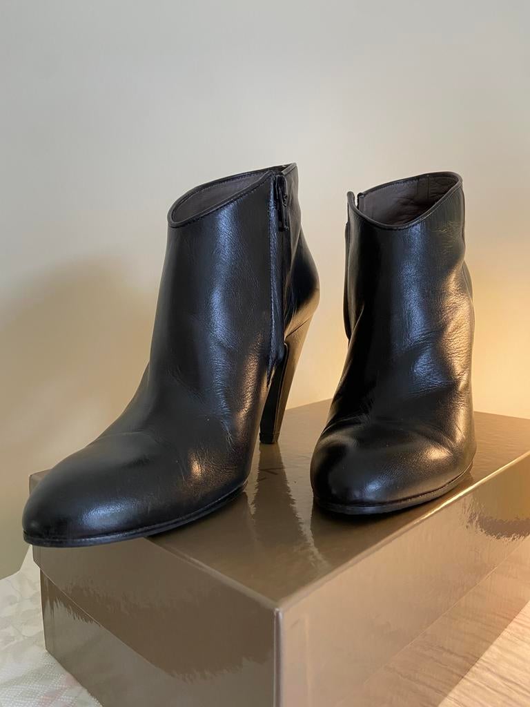Prachtige lederen dameslaarsjes Enrico Antinori 34,5, Kleding | Dames, ANDERE, Zwart, Lage of Enkellaarzen, Ophalen of Verzenden