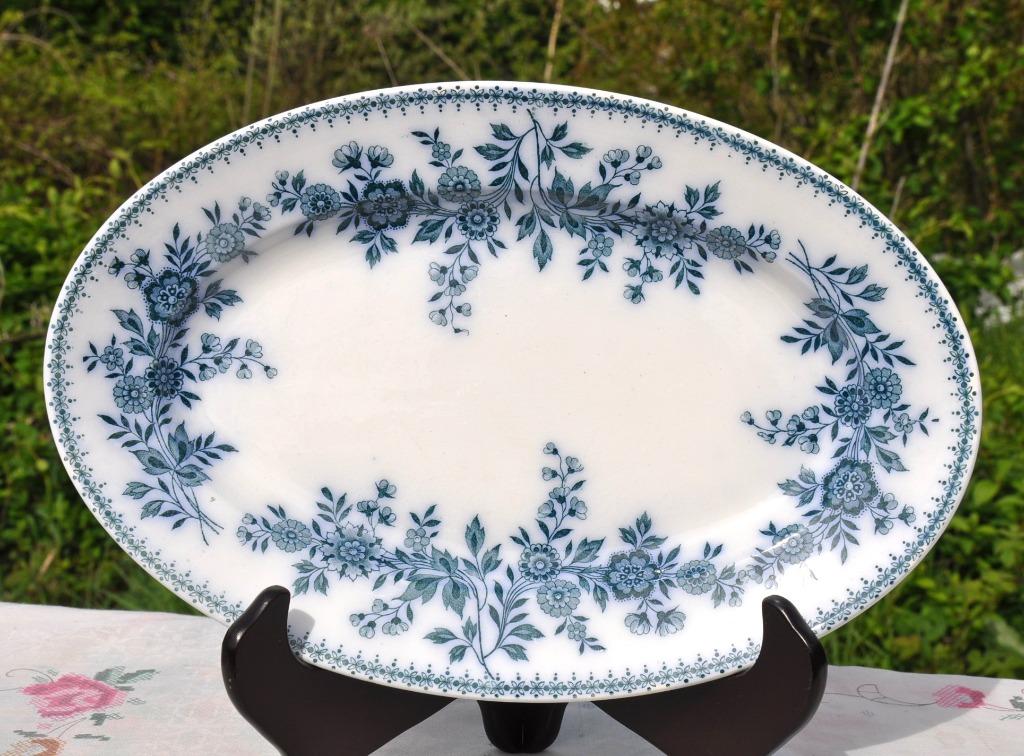 plat ovale faience maastricht decor bruges, Antiquités & Art, Antiquités | Céramique & Poterie, Enlèvement ou Envoi