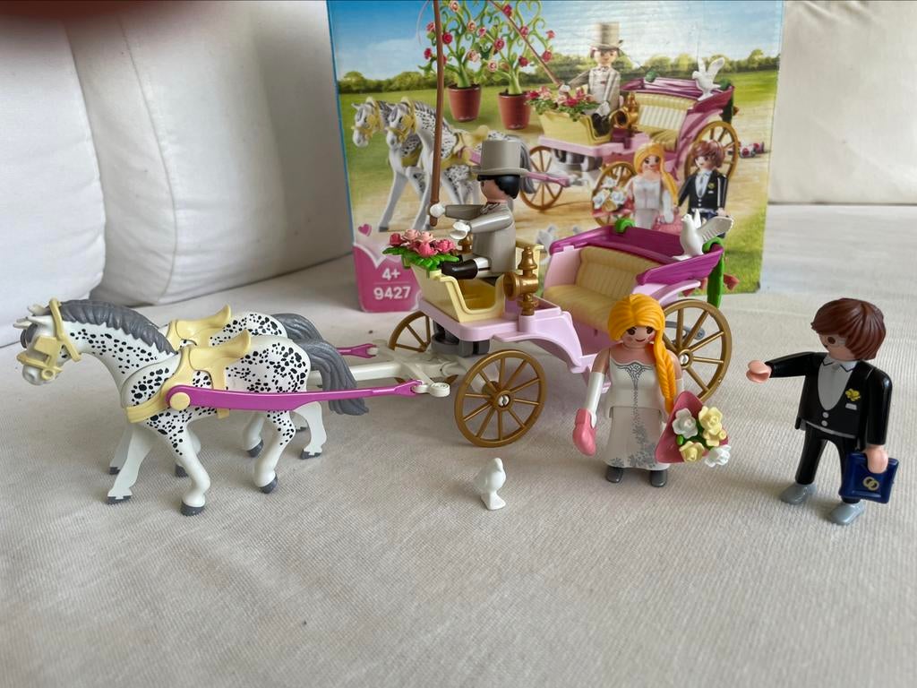 Playmobil Koets van het bruidspaar, Zo goed als nieuw