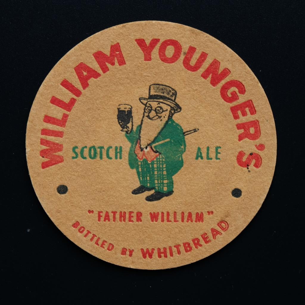 William Younger’s - Whitbread sous-bock bierviltje coaster, Collections, Marques de bière, Sous-bock, Enlèvement ou Envoi