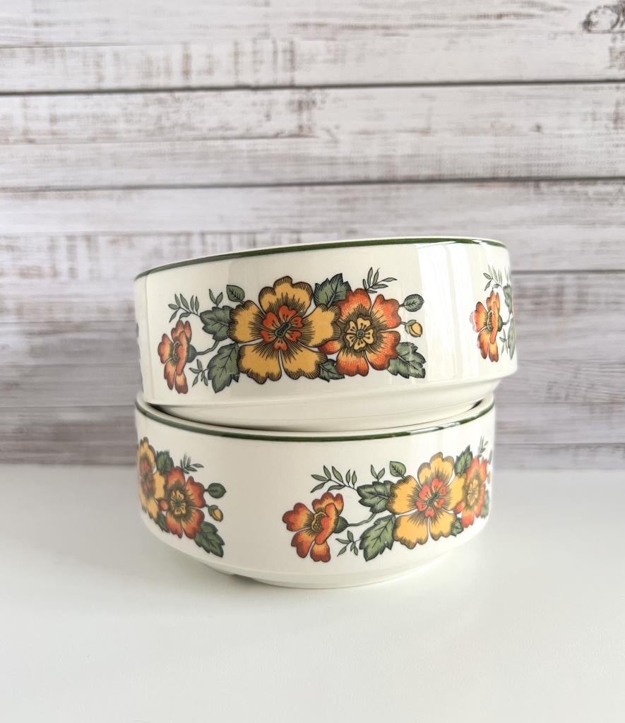 Lot de 2 bols Villeroy & Boch Cottage, Antiek en Kunst, Antiek | Keramiek en Aardewerk, Ophalen of Verzenden