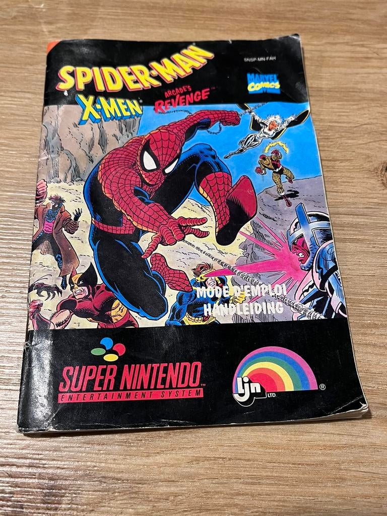 Mode d’emploi Super Nintendo Spider ️ Man, Utilisé
