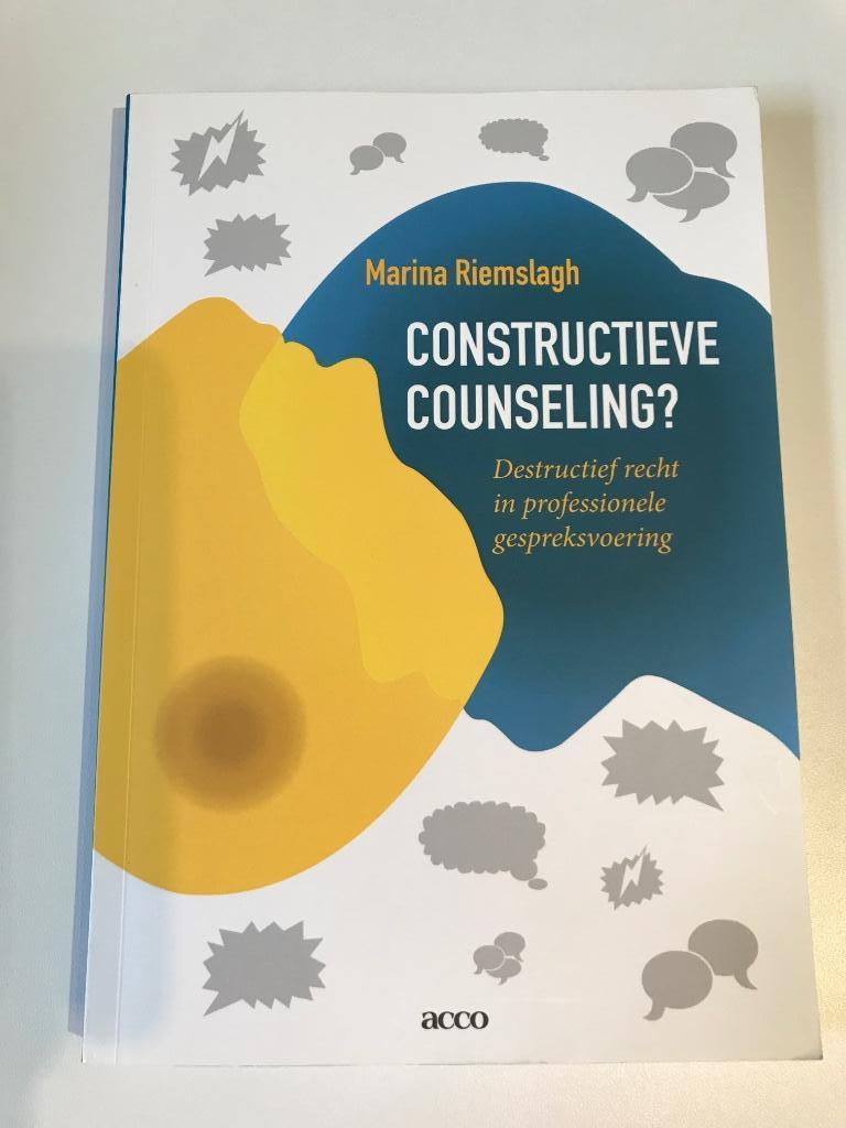 Constructieve counseling?, Ophalen of Verzenden, Nieuw, Marina Riemslagh
