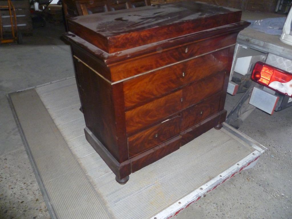OUDE SPECIAALE MACHONIEHOUTEN COMMODE, Antiek en Kunst, Ophalen