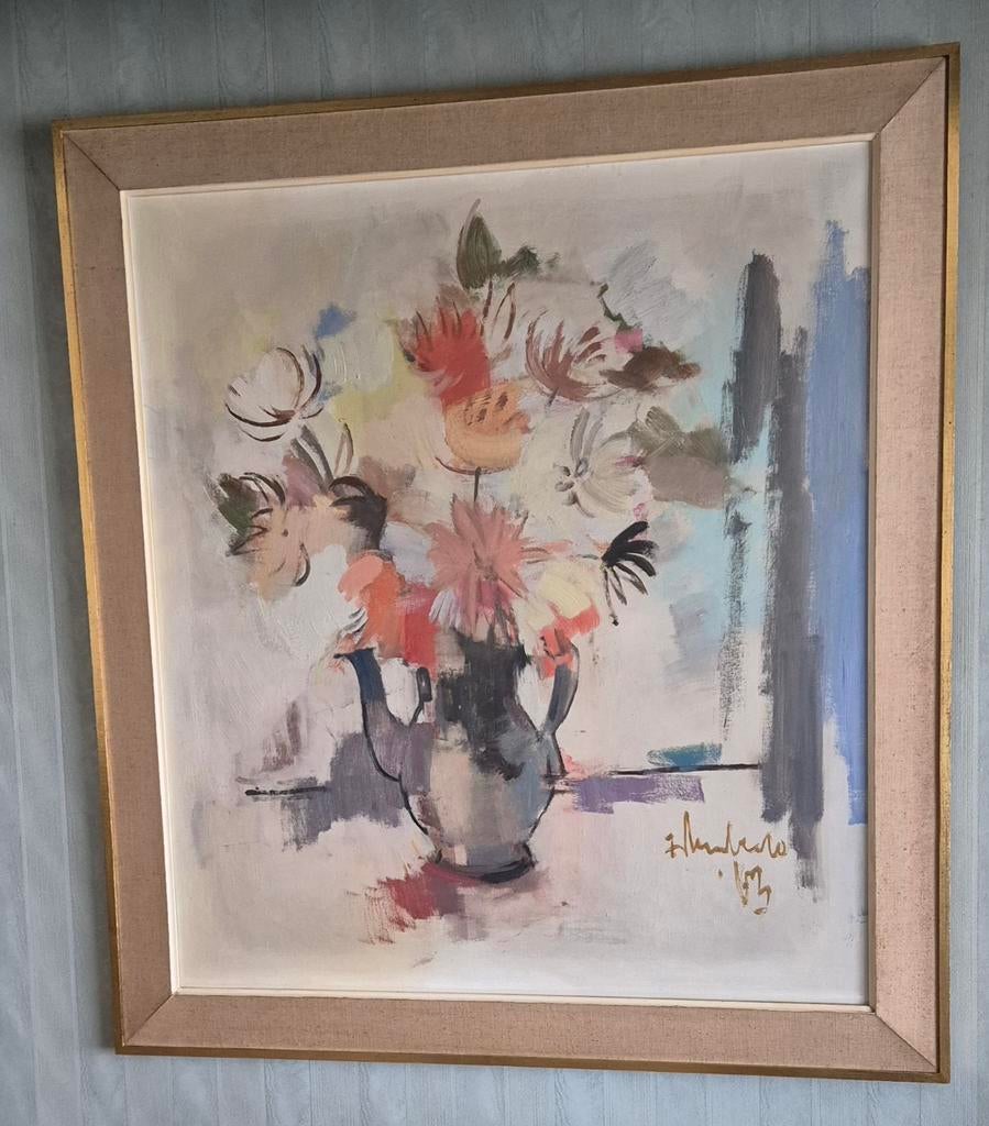 Schilderij frater Humberto Zonhoven., Ophalen, Gebruikt, Oorspronkelijke maker, Schilderij