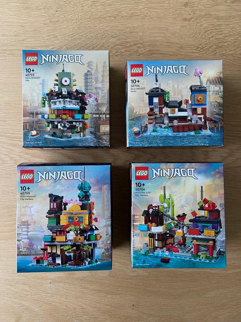 4 LEGO Ninjago micro builds, Kinderen en Baby's, Speelgoed | Duplo en Lego, Nieuw, Lego, Complete set, Ophalen of Verzenden