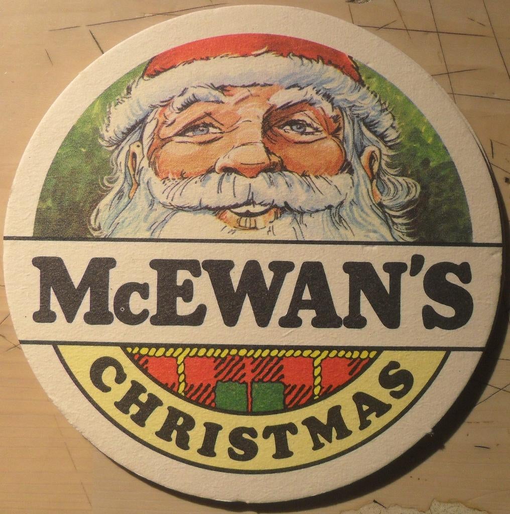 Sous-bock McEwan's "Christmas", Ophalen of Verzenden, Viltje(s)