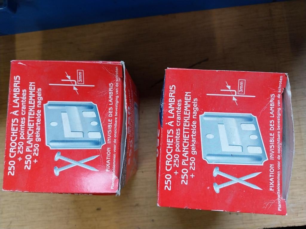 Planchetten-plafondtegel clips-bevestigingen., Doe-het-zelf en Bouw, Ophalen, Nieuw