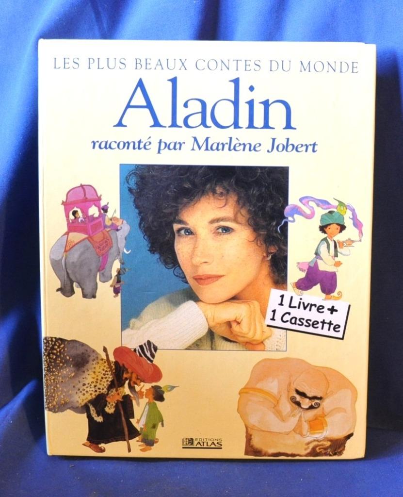 livre audio avec cassette aladin par marlène jobert, Livres, Enlèvement ou Envoi, Cassette, Enfant