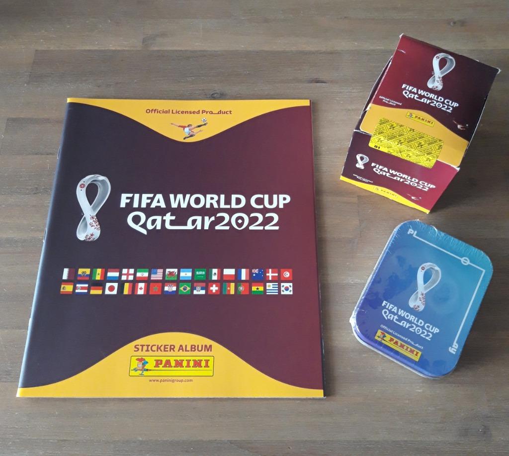 Panini Coupe du Monde 2022 Qatar Album vide + boîte fermée, Collections, Enlèvement ou Envoi, Neuf, Affiche, Image ou Autocollant