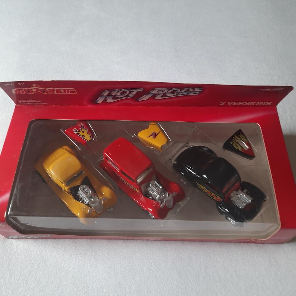 3 HOT RODS * PACK DE MAJORETTE * NEUF* 1/32., Enlèvement, Neuf, Voiture, Autres marques
