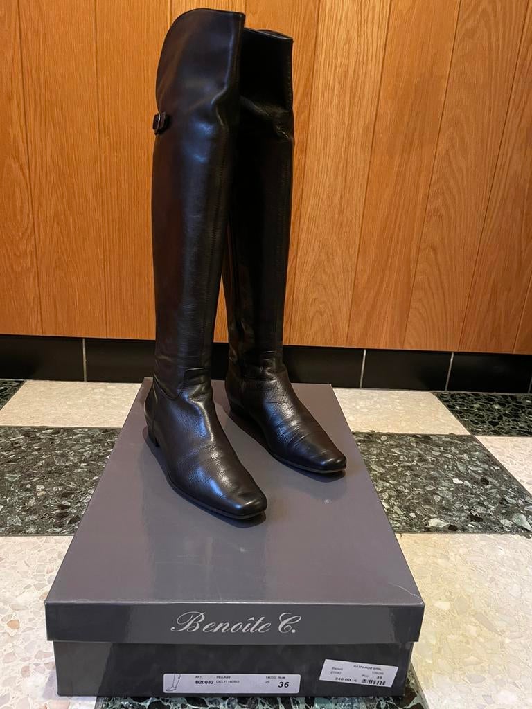 Bottes Benoîte C en cuir noir etat impeccable T36/37, Vêtements | Femmes, Enlèvement ou Envoi, Comme neuf, Noir
