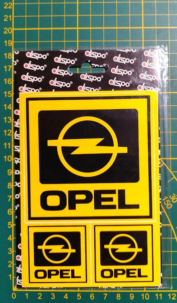 Lot 3x stickers Opel logo dispo, Collections, Autocollants, Enlèvement ou Envoi