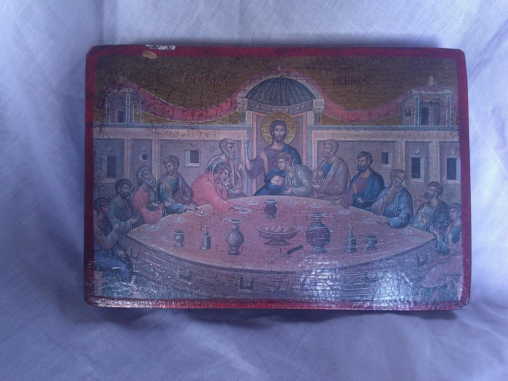 Christentafereel op hout., Antiek en Kunst, Ophalen