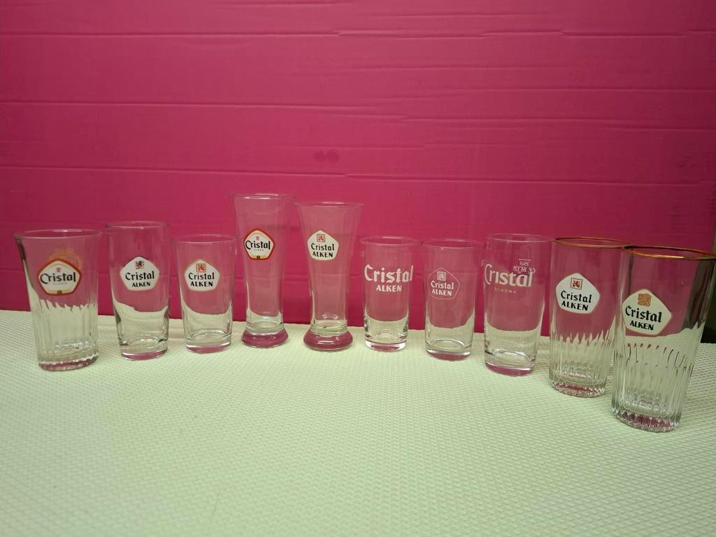 Cristal Alken glazen, Ophalen of Verzenden